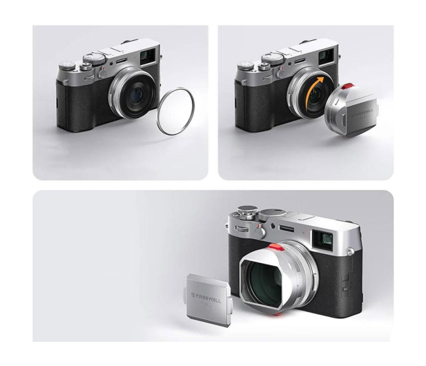 Freewell Osłona przeciwsłoneczna do Fuji X100 Series (srebrna) - 1504360 - zdjęcie 4